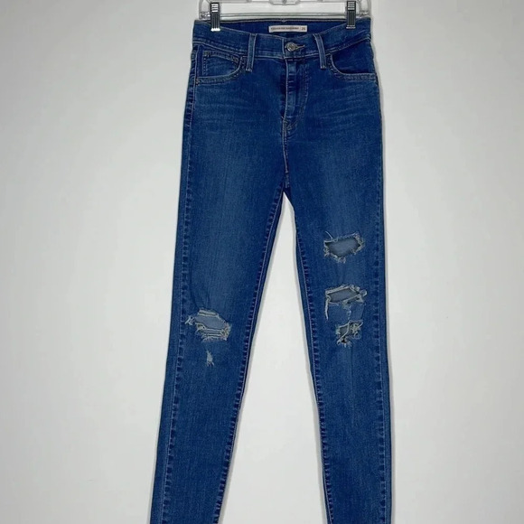 Levi’s 720 | High Rise Super Skinny | size 26 | Distressed | GUC - Picture 4 of 8